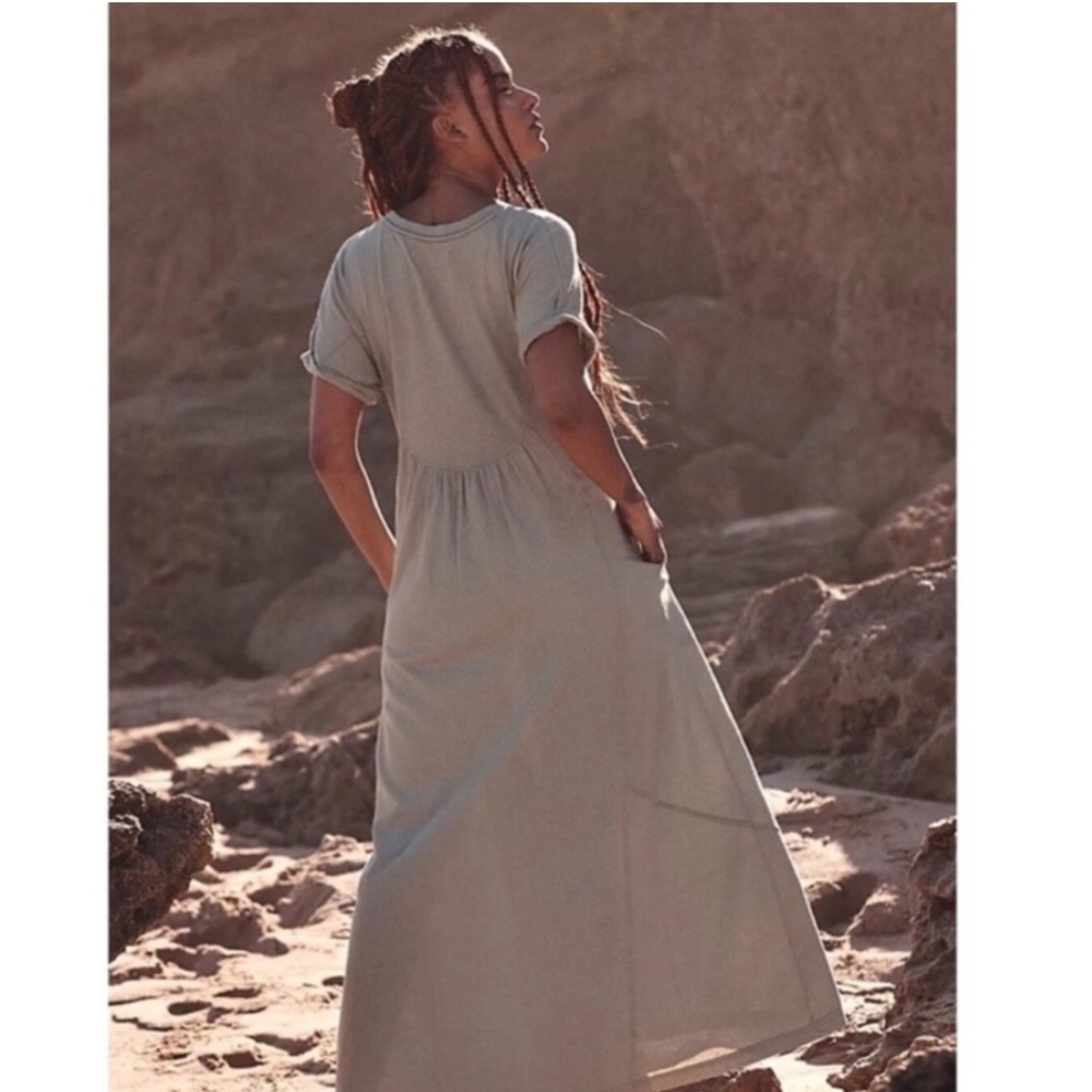 NWOT Free People Beach cream maxi dress size SP - Picture 13 of 13